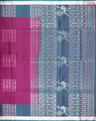 Tyrian Purple Soft Silk Saree