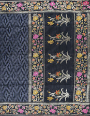 Black Semi Banaras Saree