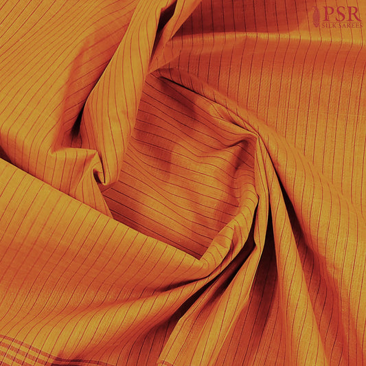 Orange Kanchi Cotton Saree