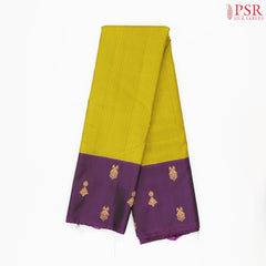 Yellow & Green Kanchipuram Silk Saree