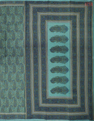Teal Green Murshidabad Silk Saree