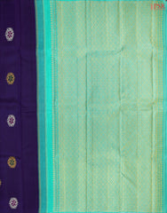 Navy Blue Kanchipuram Silk Saree
