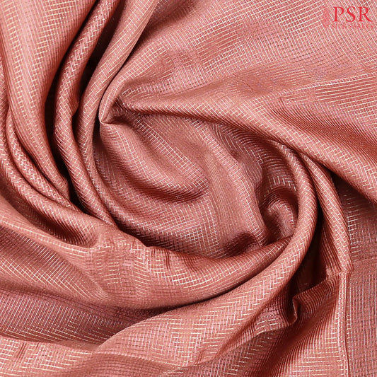 Onion Peach Semi Chiniya Saree