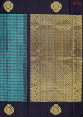 Teal Kanchipuram Silk Saree