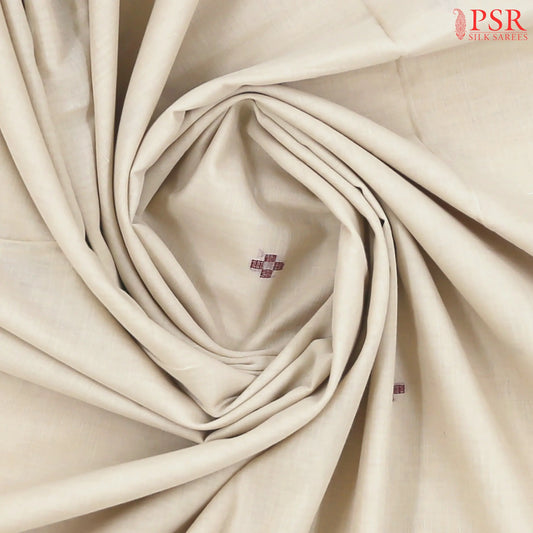 Beige Byloom Cotton Saree