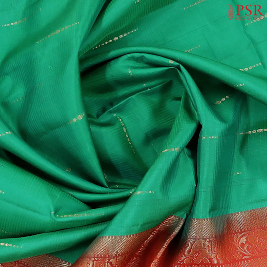 Emerald Green Soft Silk Saree