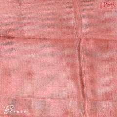 Onion Peach Semi Chiniya Saree