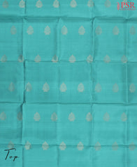 Turquoise Blue Silk Dress Material