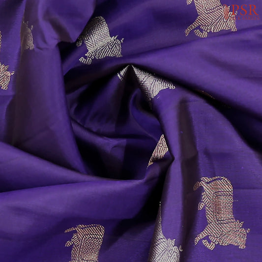 Spanish Violet Kanchipuram Silk Saree
