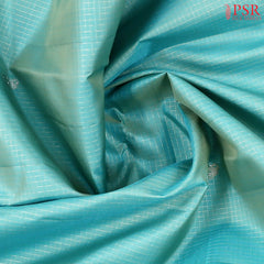 Medium Turquoise Kanchipuram Silk Saree