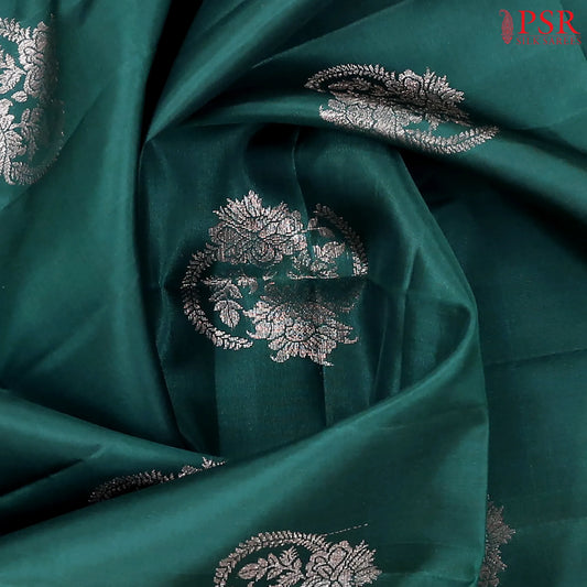Bottle Green Soft Silk Saree