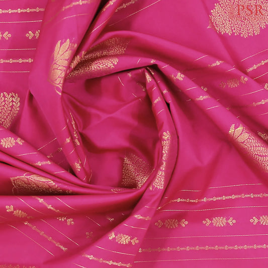 Magenta Pink Soft Art Silk Saree