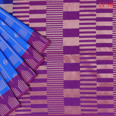 Azure Blue Soft Art Silk Saree