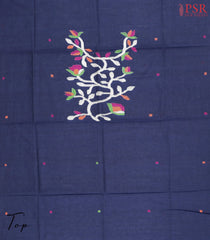 Dark Blue Byloom Cotton Dress Material