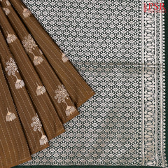 Umber Brown Soft Art Silk Saree