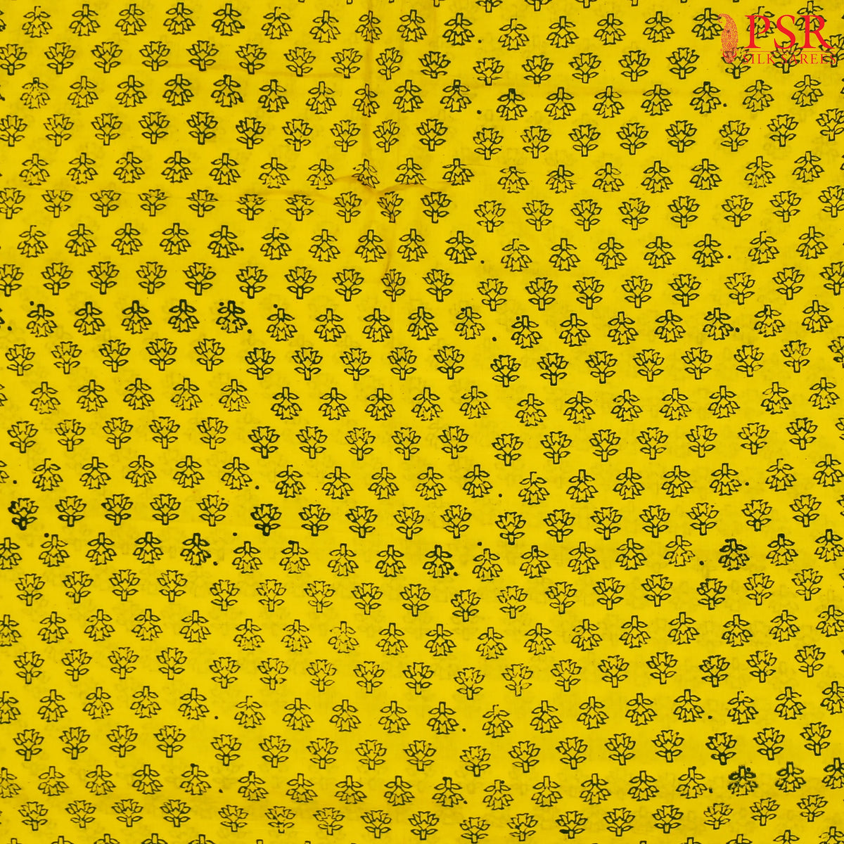 Yellow Cotton Print Running Material