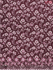 Raspberry Brown Rayon Dress Material