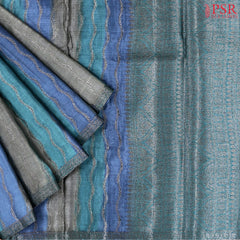 Tricolor Banaras Tussar Silk Saree