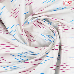 White Pochampally Silk Saree