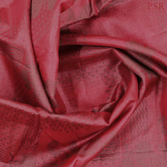 Crimson Banaras Tussar Silk Saree