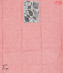 Flamingo Pink Chirala Cotton Dress Material