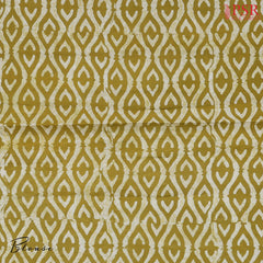 Dark Olive Mustard Kota Saree