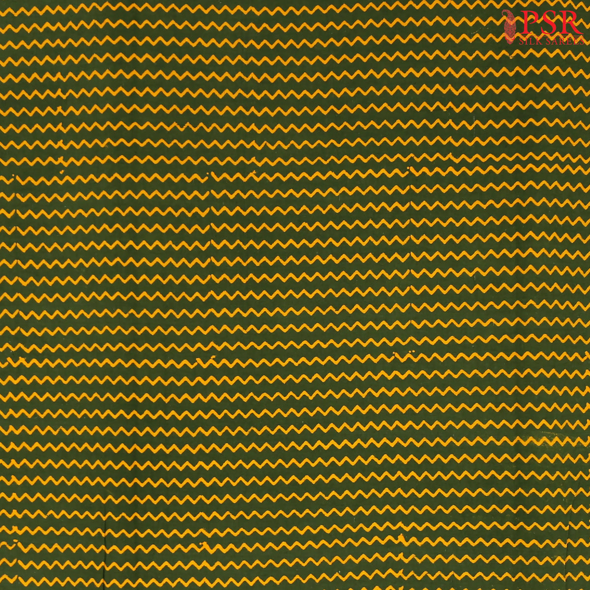 Bottle Green Cotton Print Running Material