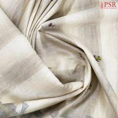 Light Beige Ghicha Cotton Saree