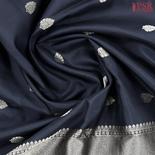 Black Fancy Kanchipuram Silk Saree