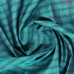 Teal Kanchipuram Silk Saree