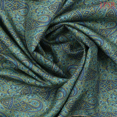 Teal Green Murshidabad Silk Saree