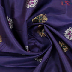 Navy Blue Kanchipuram Silk Saree