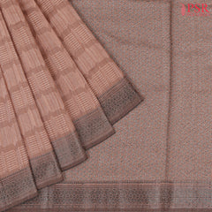 Candlelight Peach Semi Banaras Saree