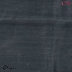 Lead Grey Chanderi Silk Cotton Saree