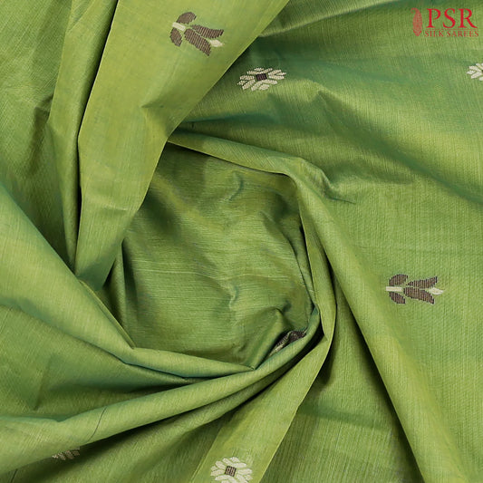 Sap Green Kanchi Cotton Saree