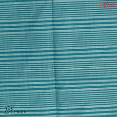 Dark Turquoise & Beige Kovai Cotton Saree