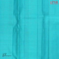 Medium Turquoise Kanchipuram Silk Saree
