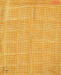 Yellow Orange Linen Dress Material