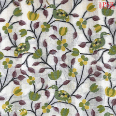 Light Beige Ghicha Cotton Saree