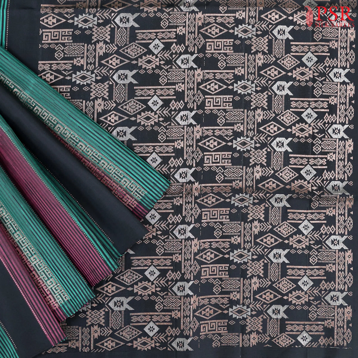 Black Soft Silk Saree