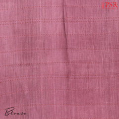 Dark Taupe Grey Munga Silk Saree