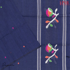 Dark Blue Byloom Cotton Dress Material