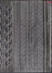 Black Banaras Tussar Silk Saree
