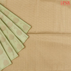 Light Lime Green Soft Art Silk Saree