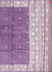 Purple Mauve Chiniya Silk Saree
