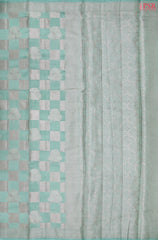 Mint Blue Chiniya Silk Saree