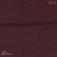 Raspberry Brown Rayon Dress Material