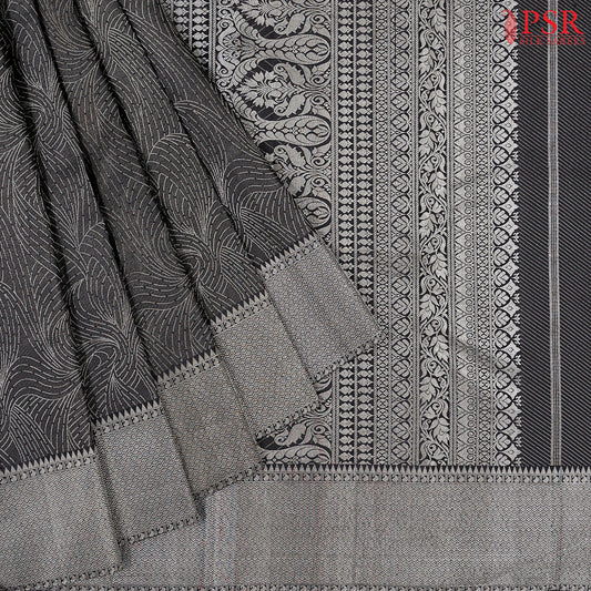 Black Kanchipuram Silk Saree