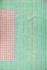 Peach Kanchipuram Silk Saree