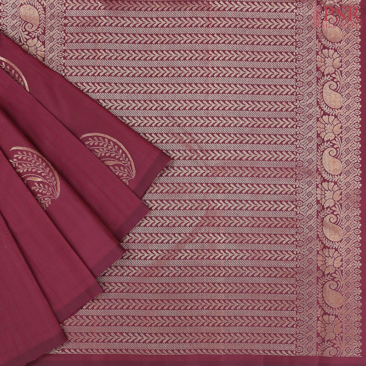 Maroon Soft Silk Saree